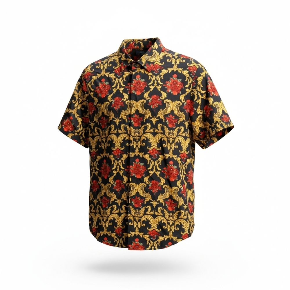 Cactus Man by Ricky Singh mens button front shirt